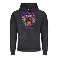 Vintage Black minding my own business afro messy bun Vintage Hoodie - texasbilliewilder
