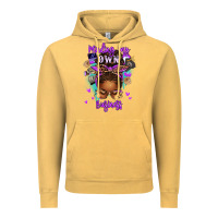 Vintage Mustard minding my own business afro messy bun Vintage Hoodie - texasbilliewilder