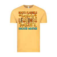 Vintage Mustard boots flannels bonfires leggins football Vintage Tee - Zillion Design Studio