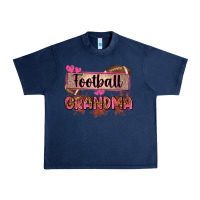 Navy football grandma with leopard Urban Heavy Tee - Zillion Design Studio