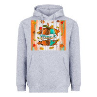 Heather Grey blessed pumpkin Heavyweight Hoodie - NancyCooperArtShop