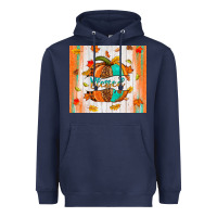 Navy blessed pumpkin Heavyweight Hoodie - NancyCooperArtShop