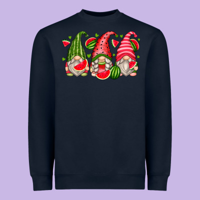 Watermelon Gnomes Heavyweight Sweatshirt Designed By Zillion Design Studio