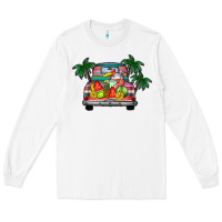 White summer truck Long Sleeve Tee - CowhideDigitalArt