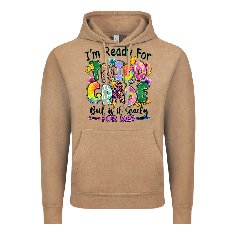 I'm Ready For Third Grade But Is It Ready For Me Vintage Hoodie by RanaPortraitStore | Teevron