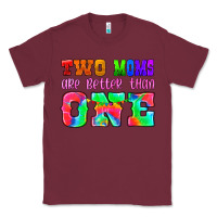 Burgundy two moms are better than one Classic Tee - HRA Design Shop