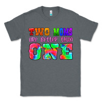 Charcoal Heather two moms are better than one Classic Tee - HRA Design Shop