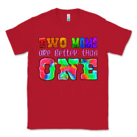 Red two moms are better than one Classic Tee - HRA Design Shop