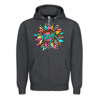 Smoke racing sunflower front Zipper Hoodie - AdoDesignShop