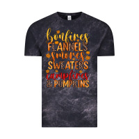 Cloud Black bonfires flannels s'mores campfires and pumpkins Vintage Tee - Zillion Design Studio