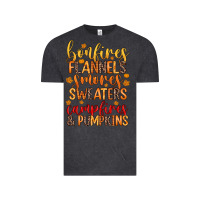 Vintage Black bonfires flannels s'mores campfires and pumpkins Vintage Tee - Zillion Design Studio