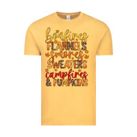 Vintage Mustard bonfires flannels s'mores campfires and pumpkins Vintage Tee - Zillion Design Studio