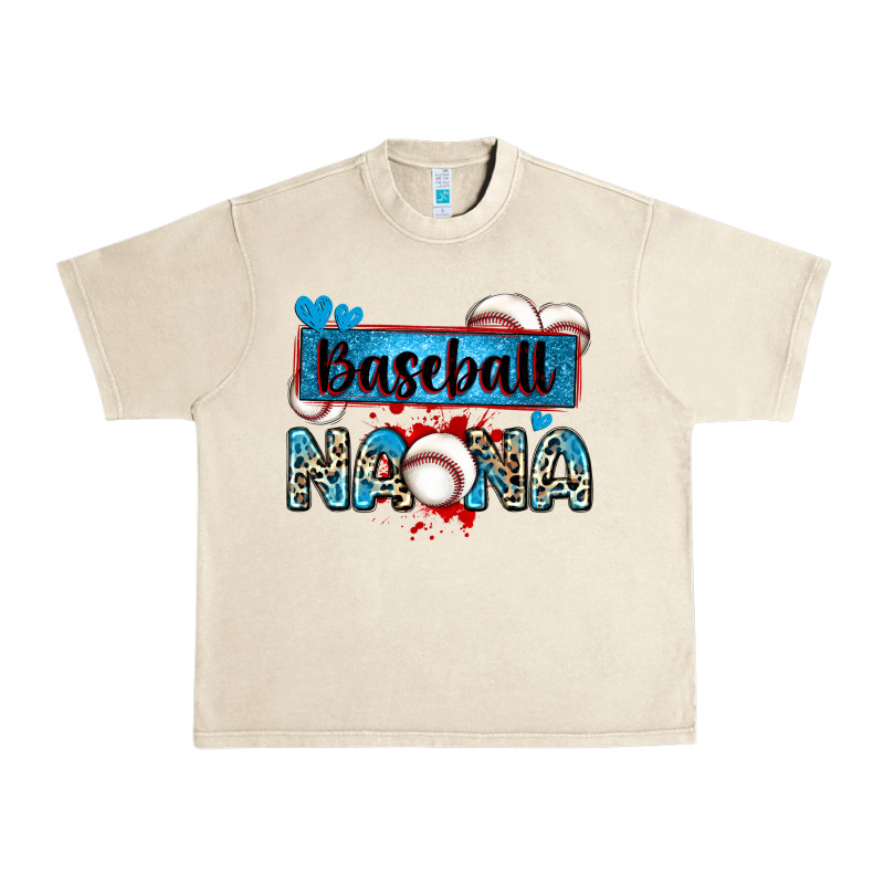 Baseball Nana With Leopard Urban Heavy Tee by Zillion Design Studio | Teevron