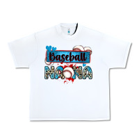 White baseball nana with leopard Urban Heavy Tee - Zillion Design Studio