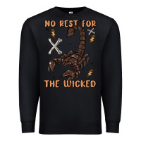 Black no rest for the wicked Premium Sweatshirt - MaliasSmallBusiness