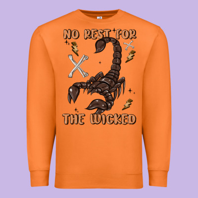 No Rest For The Wicked Premium Sweatshirt Designed By Maliassmallbusiness
