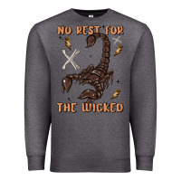 Charcoal Heather no rest for the wicked Premium Sweatshirt - MaliasSmallBusiness