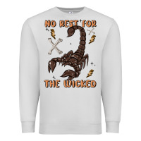 Dove Grey no rest for the wicked Premium Sweatshirt - MaliasSmallBusiness