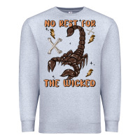 Heather Grey no rest for the wicked Premium Sweatshirt - MaliasSmallBusiness