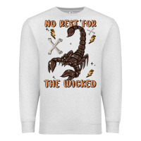 Oatmeal Heather no rest for the wicked Premium Sweatshirt - MaliasSmallBusiness