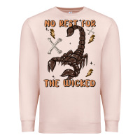 Pale Pink no rest for the wicked Premium Sweatshirt - MaliasSmallBusiness