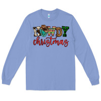 Colony Blue howdy christmas Long Sleeve Tee - FaDigitalArtStudio