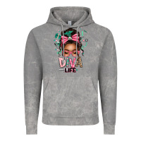 Cloud Rock afro messy bun diva life Vintage Hoodie - texasbilliewilder