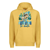 Antique Gold Freezing To Death Premium Hoodie - MaliasSmallBusiness