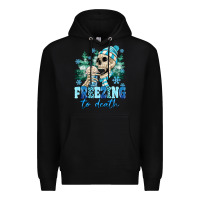 Black Freezing To Death Premium Hoodie - MaliasSmallBusiness