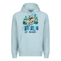 Blue Mist Freezing To Death Premium Hoodie - MaliasSmallBusiness