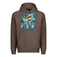 Coffee Freezing To Death Premium Hoodie - MaliasSmallBusiness
