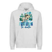 Dove Grey Freezing To Death Premium Hoodie - MaliasSmallBusiness