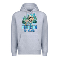 Heather Grey Freezing To Death Premium Hoodie - MaliasSmallBusiness