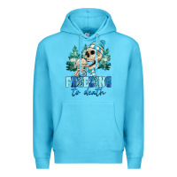 Ocean Blue Freezing To Death Premium Hoodie - MaliasSmallBusiness