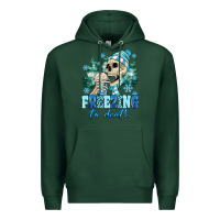 Sports Green Freezing To Death Premium Hoodie - MaliasSmallBusiness