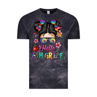 Cloud Black hello sixth grade kid Vintage Tee - texasbilliewilder