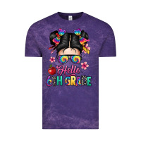 Cloud Purple hello sixth grade kid Vintage Tee - texasbilliewilder