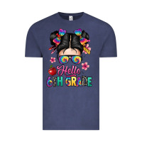 Vintage Denim hello sixth grade kid Vintage Tee - texasbilliewilder