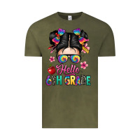 Vintage Olive hello sixth grade kid Vintage Tee - texasbilliewilder