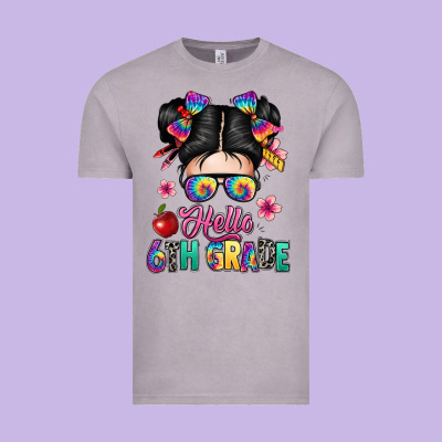 Hello Sixth Grade Kid Vintage Tee Designed By Texasbilliewilder
