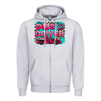 Heather Grey dibs on the driver background Zipper Hoodie - AdoDesignShop