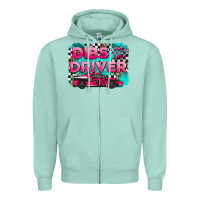 Seafoam dibs on the driver background Zipper Hoodie - AdoDesignShop