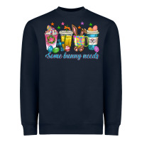 Navy some bunny needs easter coffee cups Heavyweight Sweatshirt - texasbilliewilder