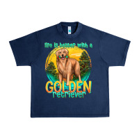 Navy life is better with a golden retriever Urban Heavy Tee - texasbilliewilder