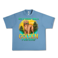 Pebble Blue life is better with a golden retriever Urban Heavy Tee - texasbilliewilder