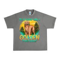 Tornado life is better with a golden retriever Urban Heavy Tee - texasbilliewilder