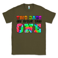Army Green two dads are better than one Classic Tee - HRA Design Shop