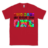 Red two dads are better than one Classic Tee - HRA Design Shop