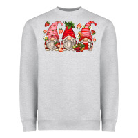 Heather Grey strawberry gnomes Heavyweight Sweatshirt - Zillion Design Studio