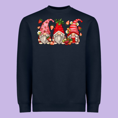 Strawberry Gnomes Heavyweight Sweatshirt Designed By Zillion Design Studio